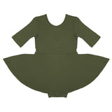 Quarter Sleeve Twirl Dress