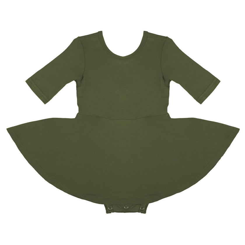 Quarter Sleeve Twirl Dress