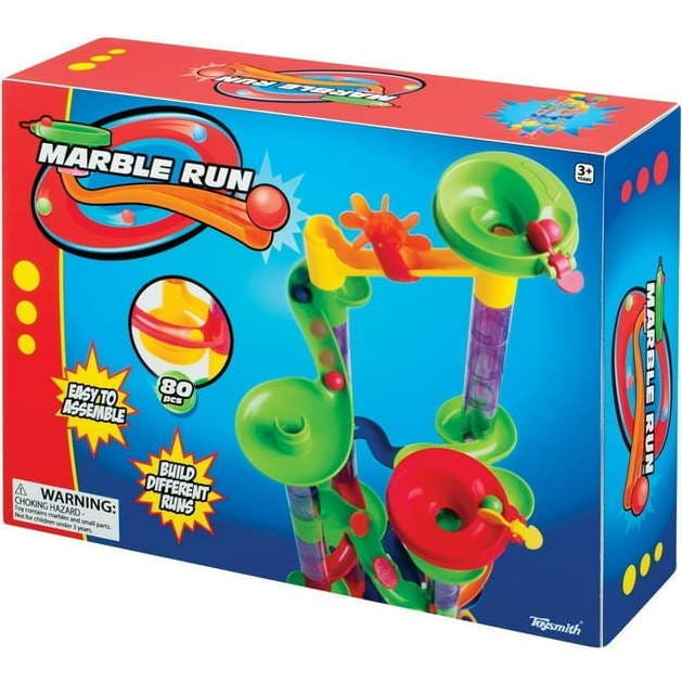 Toysmith 80-Piece Marble Run Building Toy - STEM