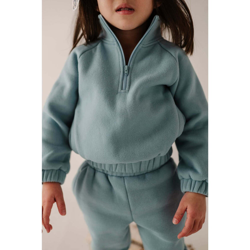 Fleece Zip Set Ski Blue