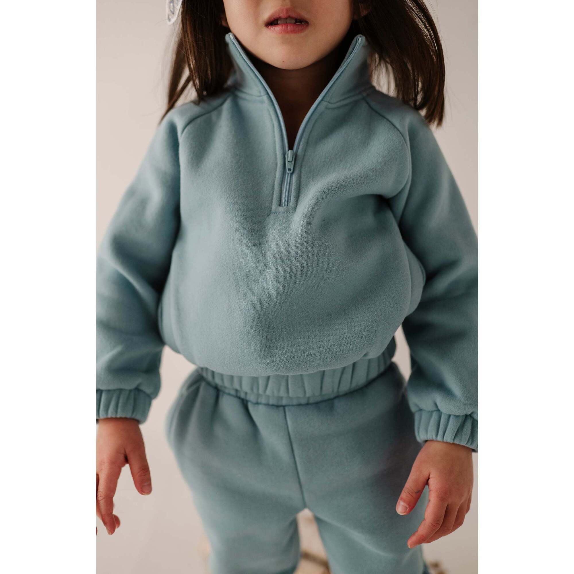 Fleece Zip Set Ski Blue