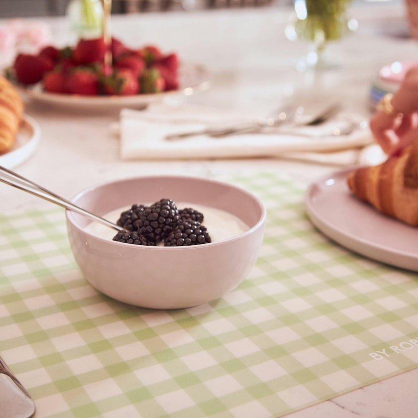 2 Placemats | Green Gingham |  by robynblair x Recette
