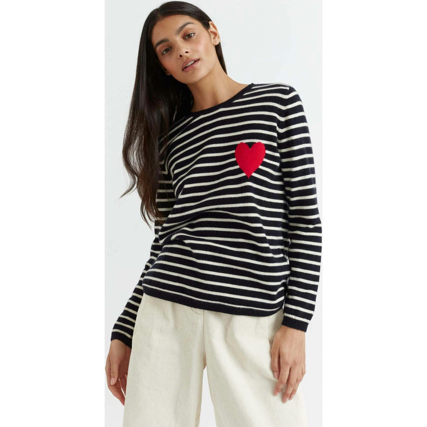 Breton Heart Wool & Cashmere Sweater