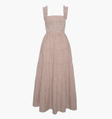The Goldie Nap Dress - Cognac Gingham