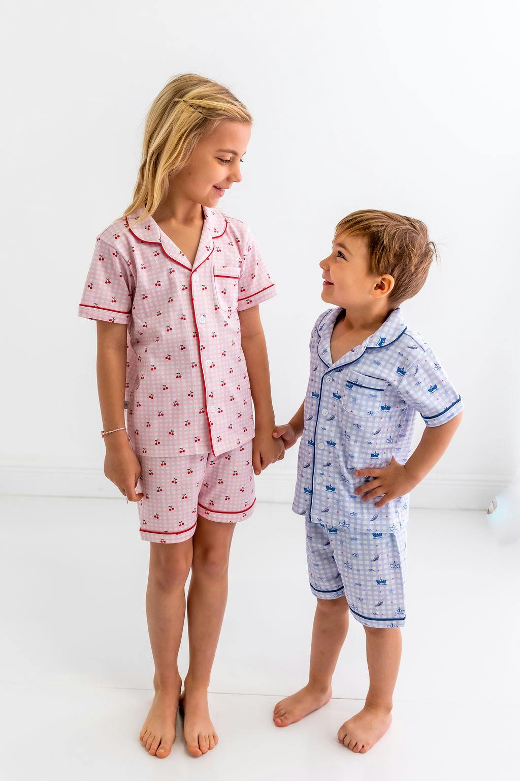 Sailors Boy Pima Cotton Short Pajama Set – Soft Two-Piece