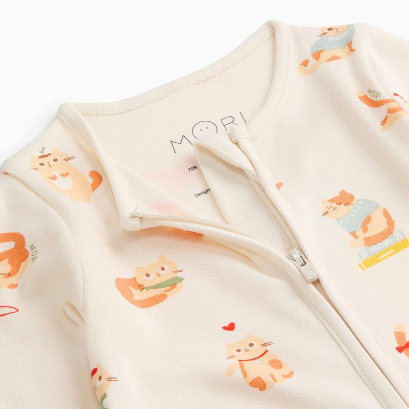 Cat Nap Clever Zip Romper