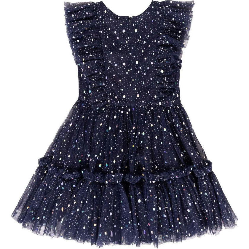 Mini Brynlee Dress in Sparkling Stars Navy