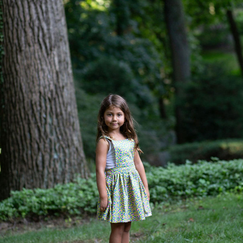 Pinafore Dress in Cheetah