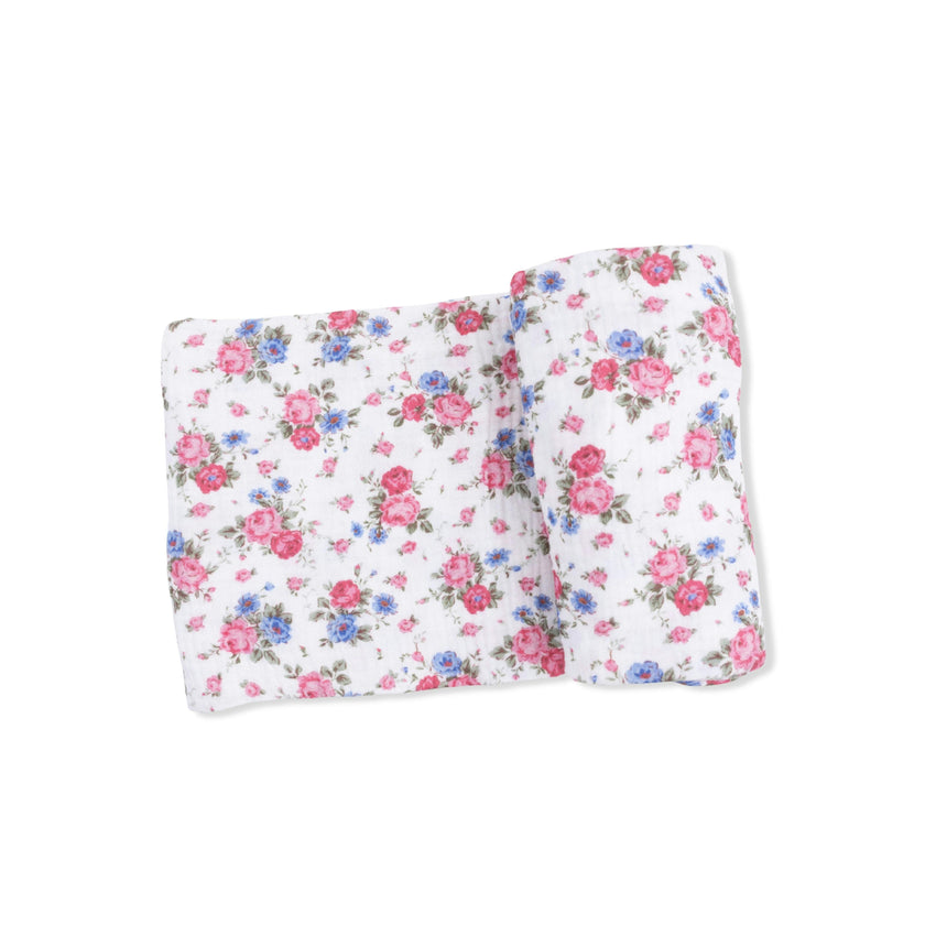Cabbage Roses - Swaddle Blanket