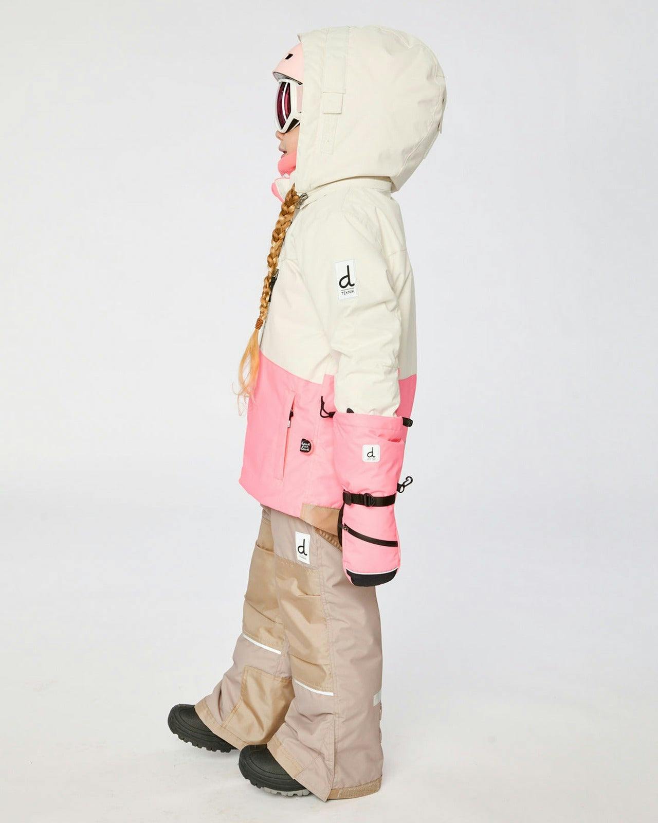 Two Piece Teknik Snowsuit Off-White And Pink