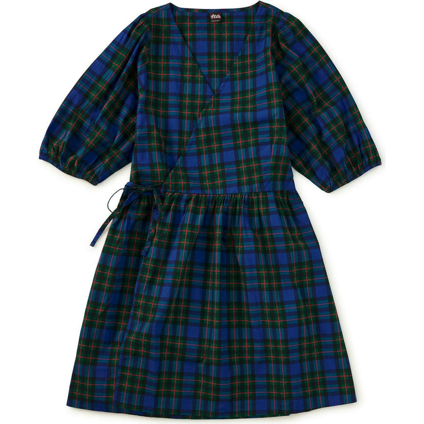 Adult Mini Wrap Dress, Green