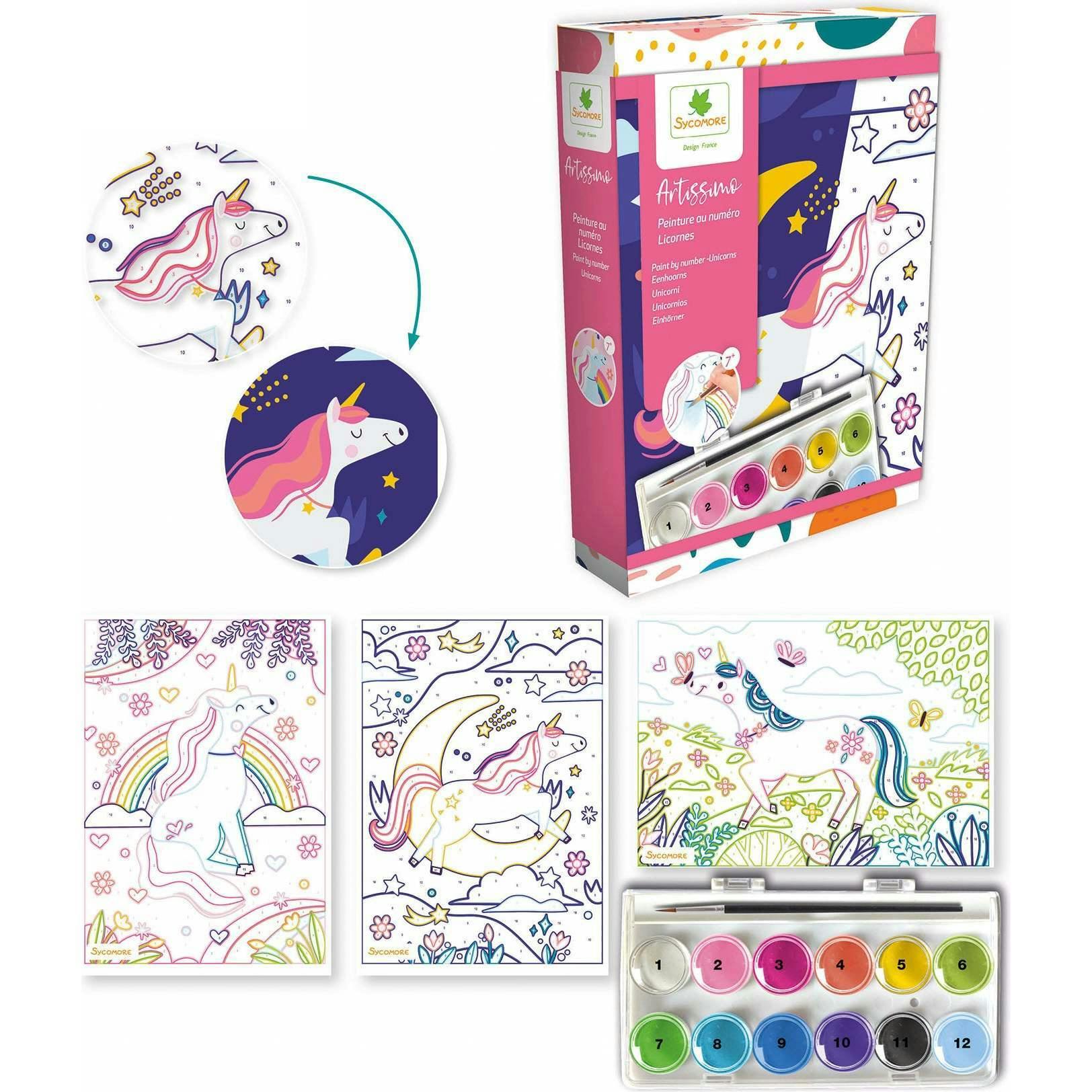 Artissimo - Paint By Numbers Unicorns - 7y+