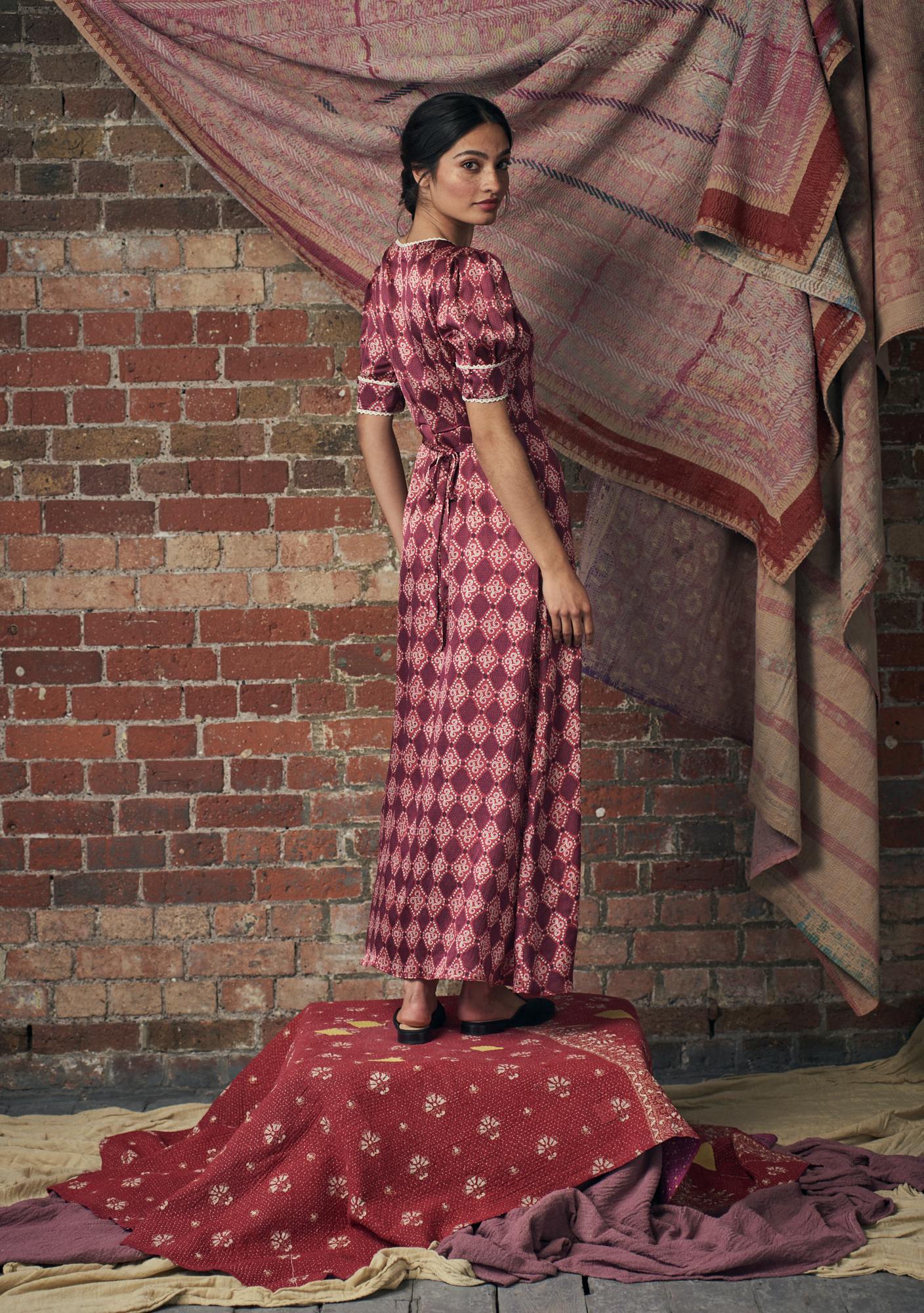 Bianca Dress High Vibrations Garnet