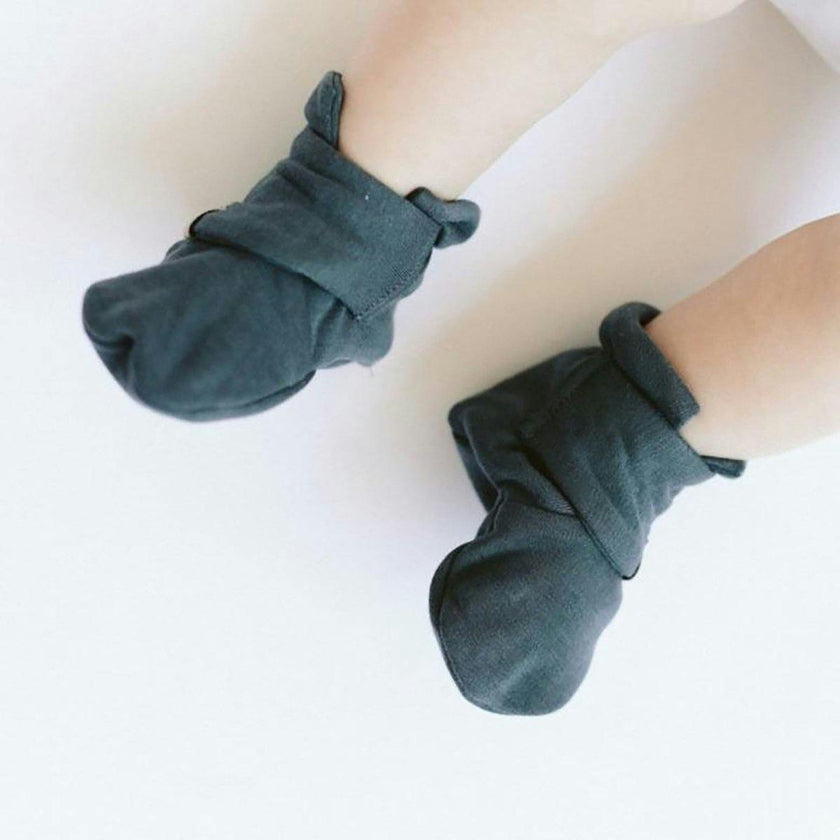 PREEMIE STAY ON BOOTS | MIDNIGHT — Bamboo Organic Cotton Blend, NICU Approved Preemie Size