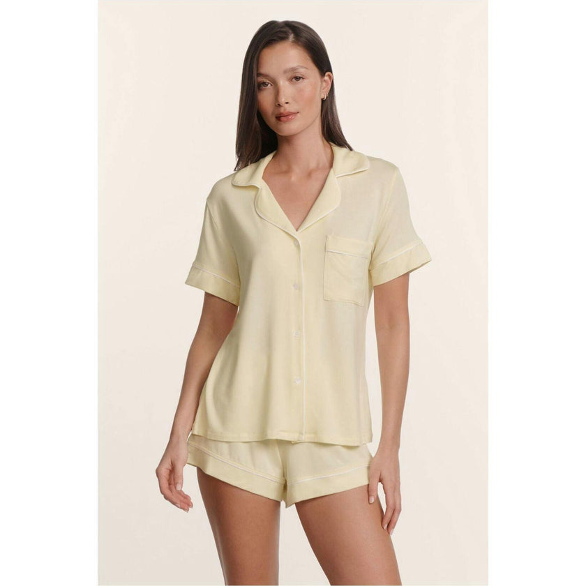 Gisele TENCEL™ Modal Relaxed Short PJ Set, Yellow