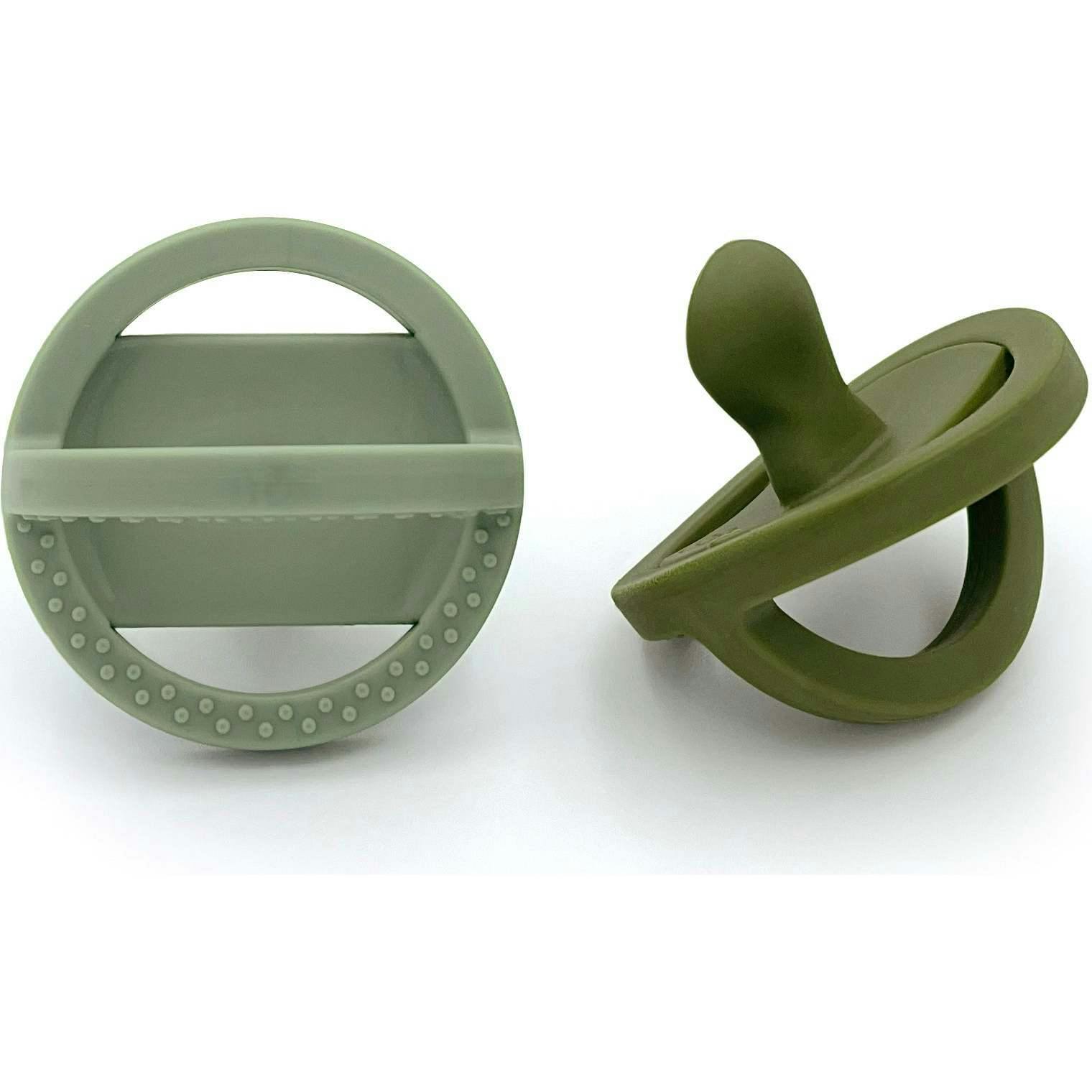 Pop & Go Pacifiers - Peach/Rust