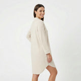 Oatmeal Stripe Bamboo Women's Nightshirt
