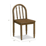 Liberty Play Table & Spindle Chairs Set in Natural Walnut