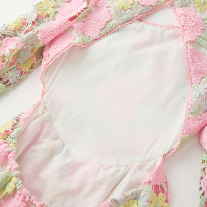Estella Embroidered Mini Dress