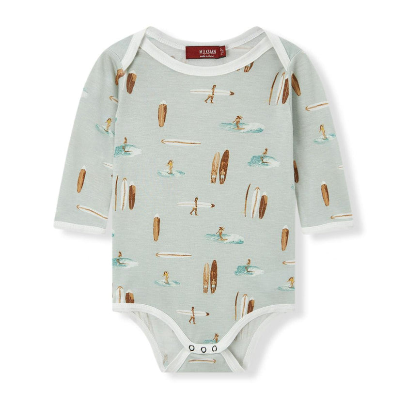 Vintage Surf Bamboo Long Sleeve One Piece