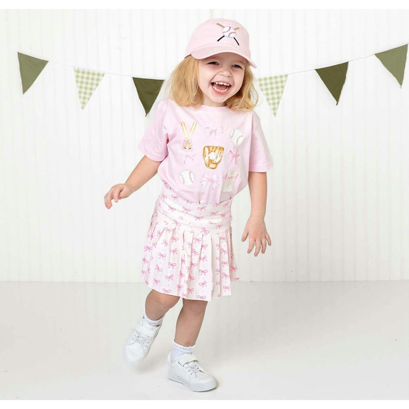 Baseball Cutie Short Sleeve T-Shirt - Ballet