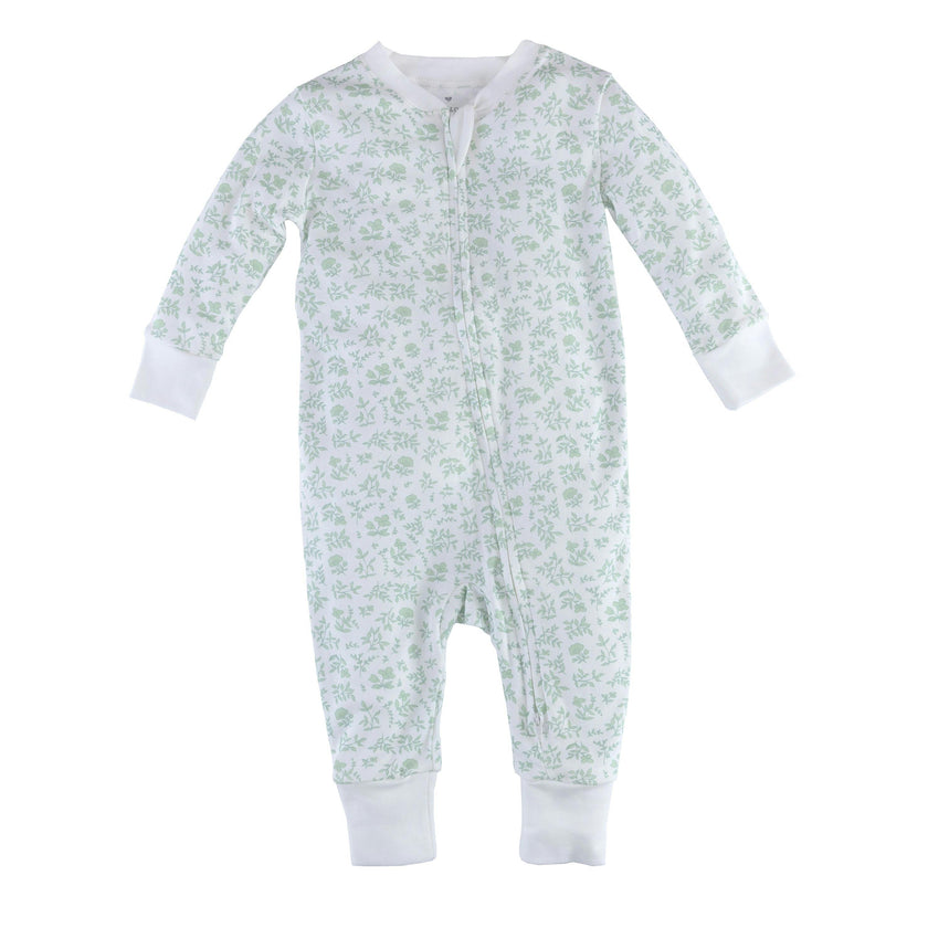 Zip up Pajama Petunia Moss