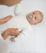 Peruvian Pima Cotton Mini Crib & Pack 'n Play Fitted Sheet – Blue Dots