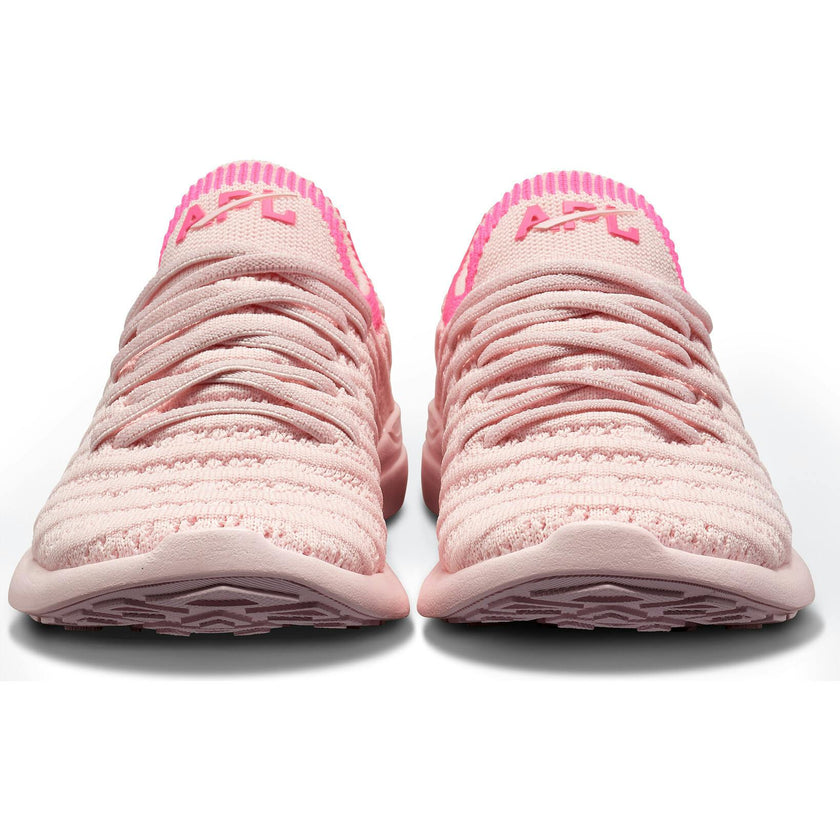 Youth's TechLoom Wave Bleached Pink / Fusion Pink / Ribbed, Pink