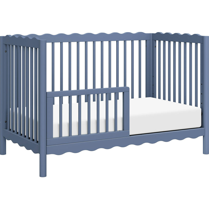 Swell 4-in-1 Convertible Crib with Toddler Bed Conversion Kit in Cove Blue