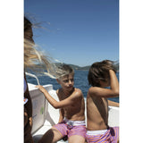 Lavander stripes classic swim shorts