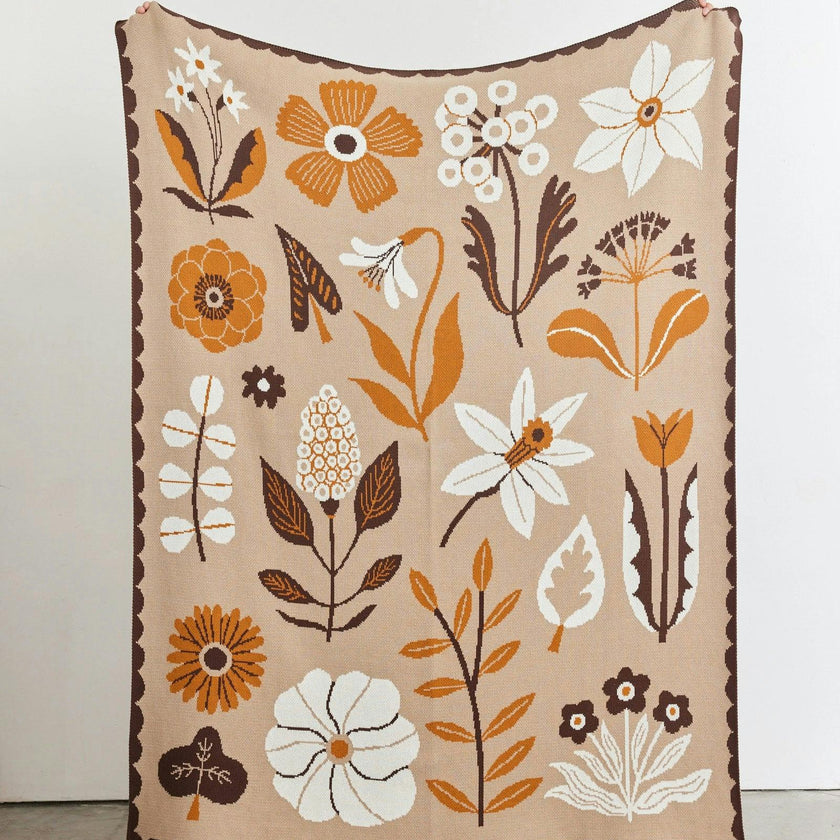 Petals Knit Blanket