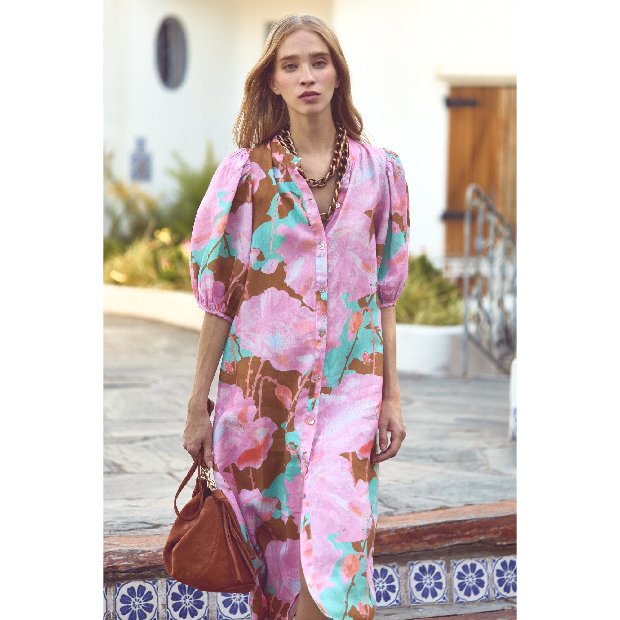Bubble Linen Dress