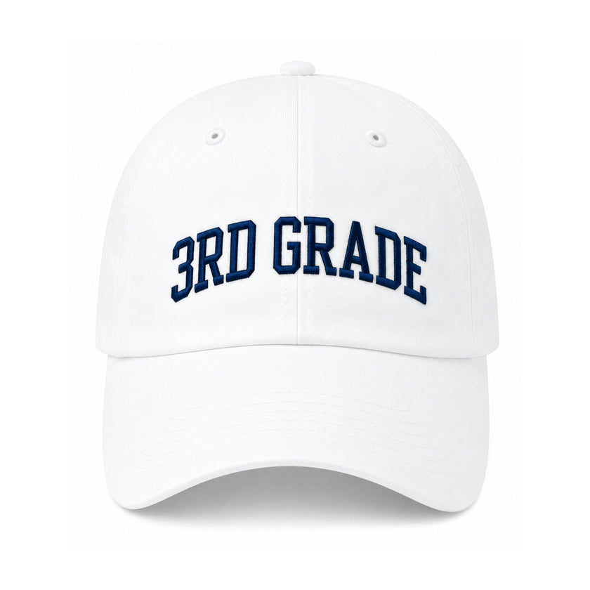 Back-to-School 3rd Grade Baseball Hat