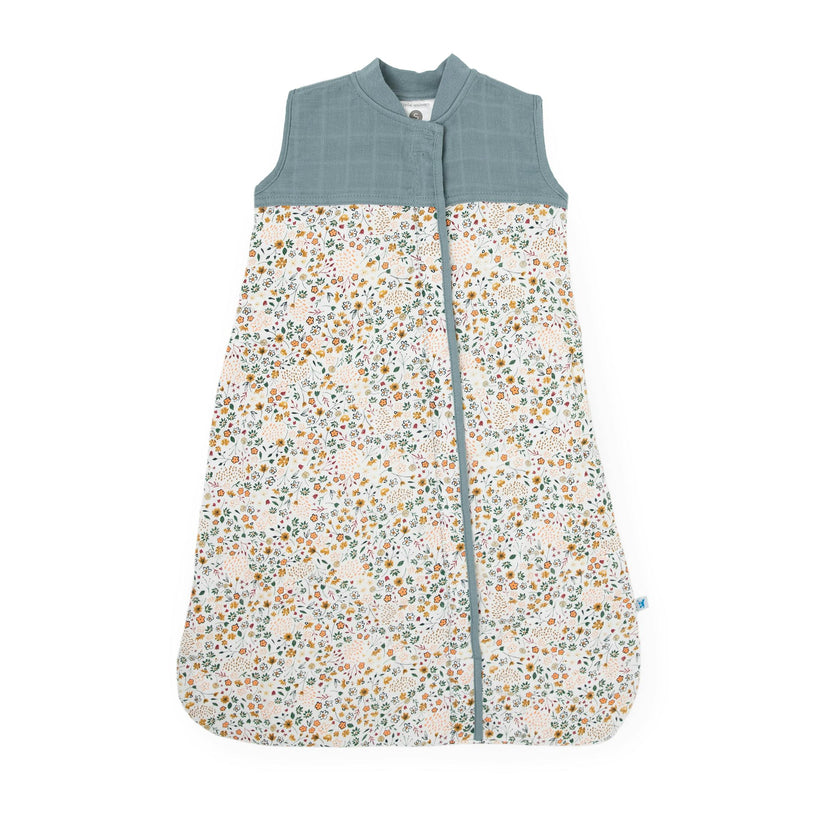 Cotton Muslin Quilted Sleep Bag - Pressed Petals