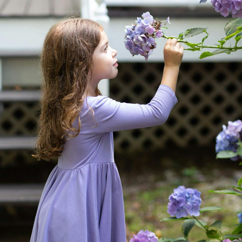 Twirly Dress in Purple