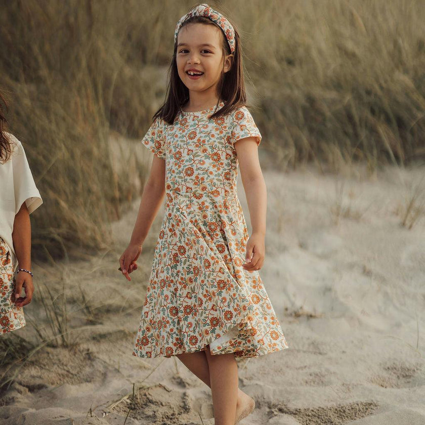 Sweetheart Twirl Dress | Organic Cotton Jersey - In Bloom