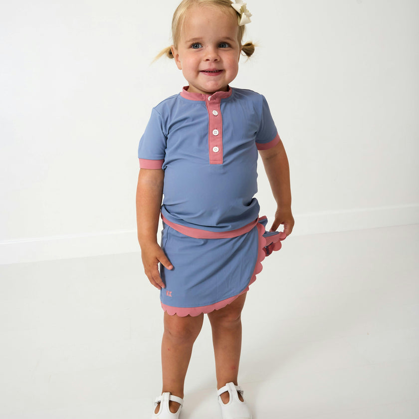 Girls Henley Top