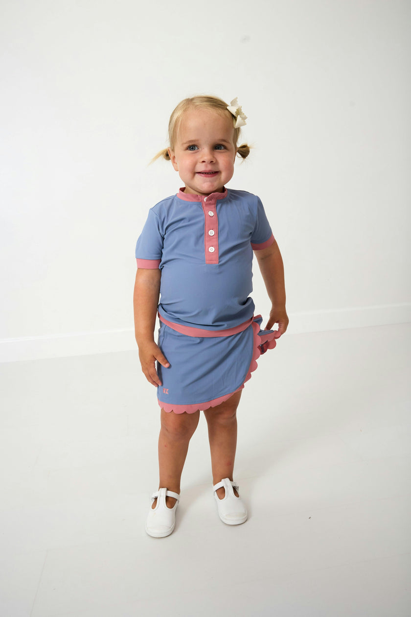 Girls Henley Top