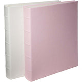 Large Clear Pocket Pebble Grain Leather Photo Album