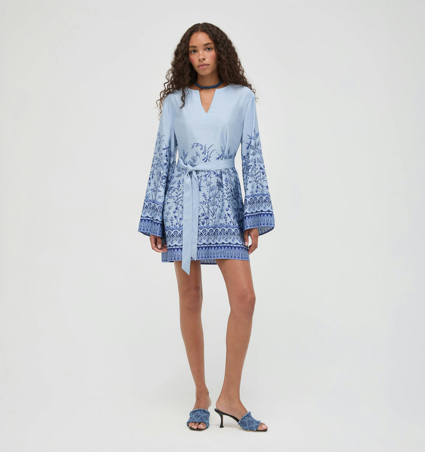 The Magnolia Tunic - Cornflower Wildflower Field