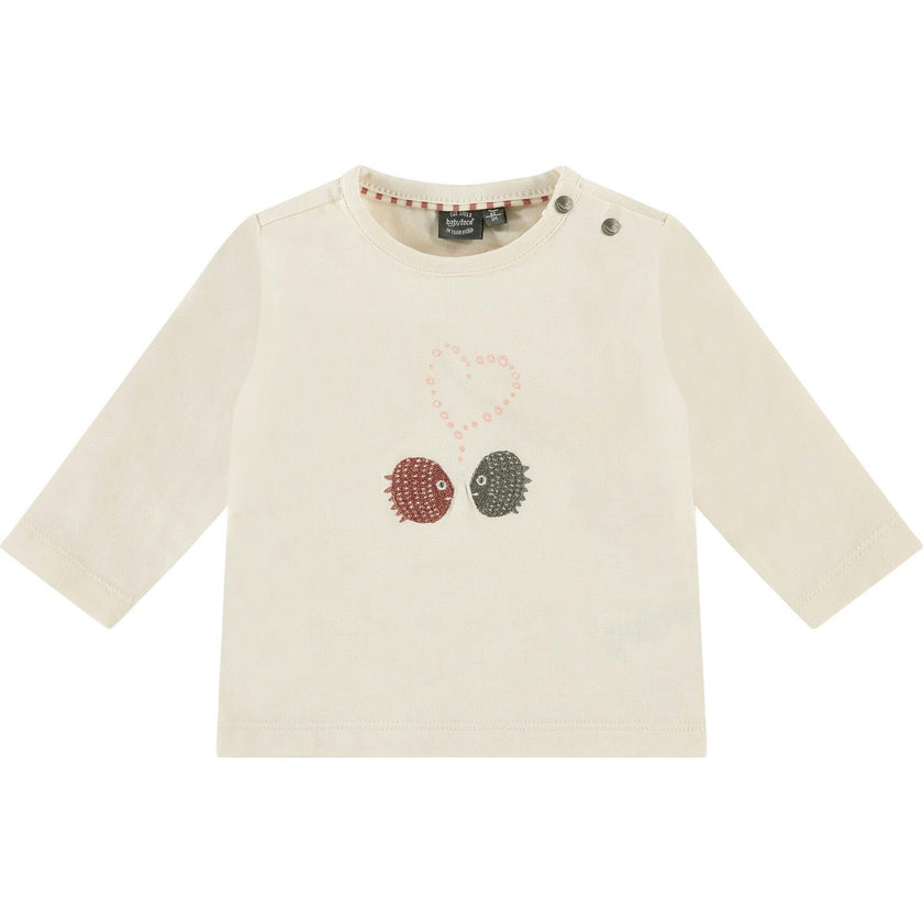 Long Sleeve 2-Blowfishes Graphic Print Shirt