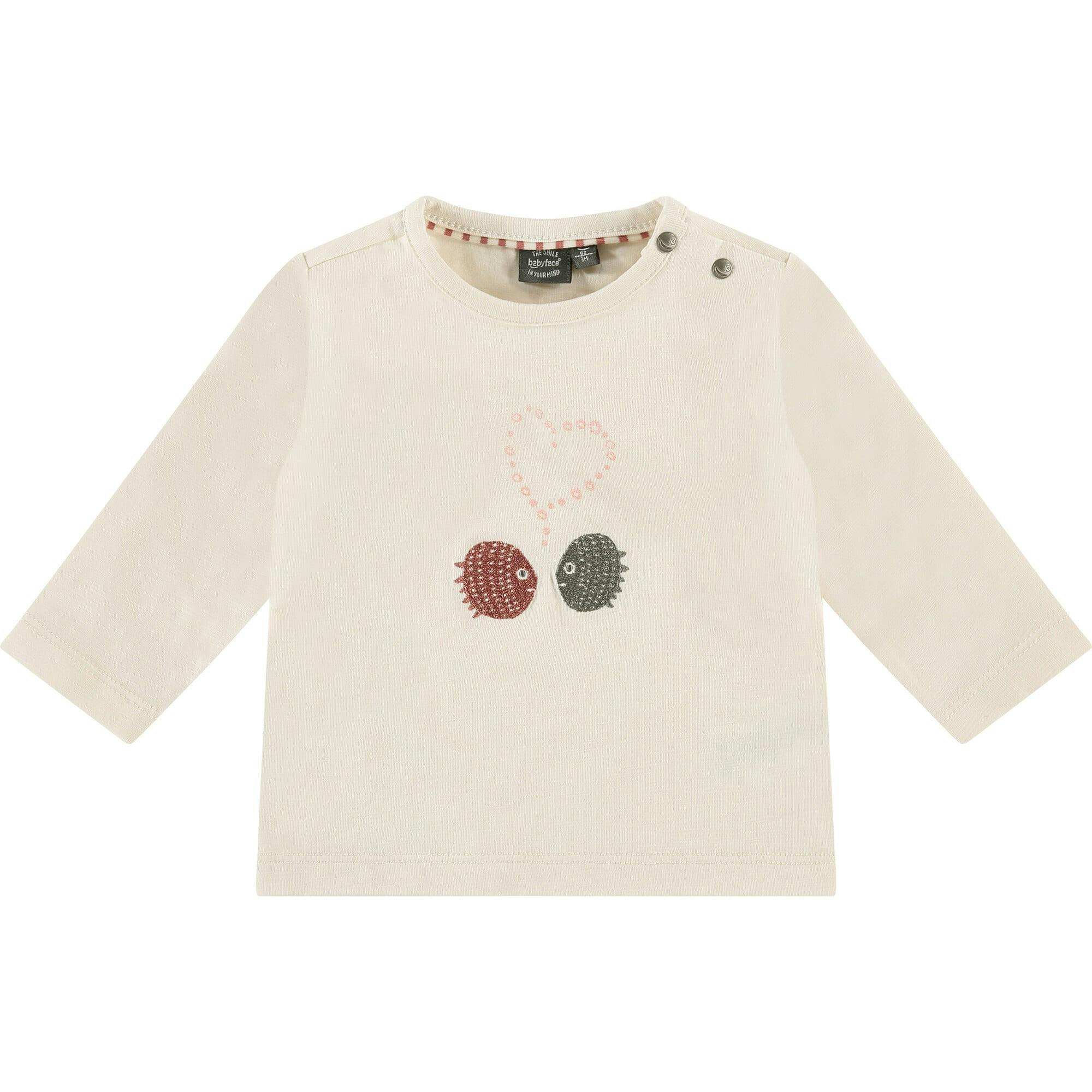 Long Sleeve 2-Blowfishes Graphic Print Shirt