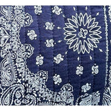 Amalie Women's Kaftan Patchwork Bandana, Navy