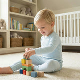 Seaside Stripe Bamboo Toddler Pajama Set