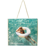 Slim Tube Pool Ring: La Mer Med Blue