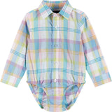 Infant Plaid Poplin and Sweater Vest Set