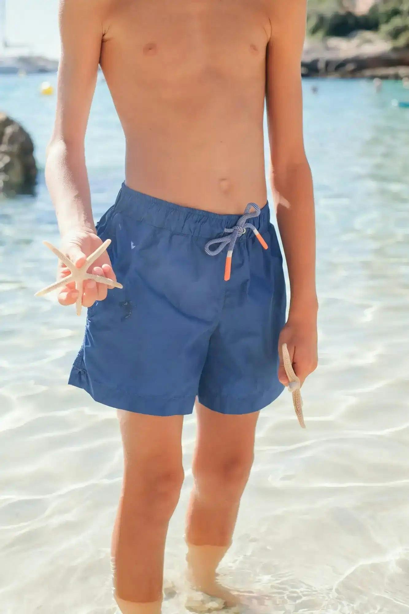 Boys' swim shorts, indigo | CAPRI