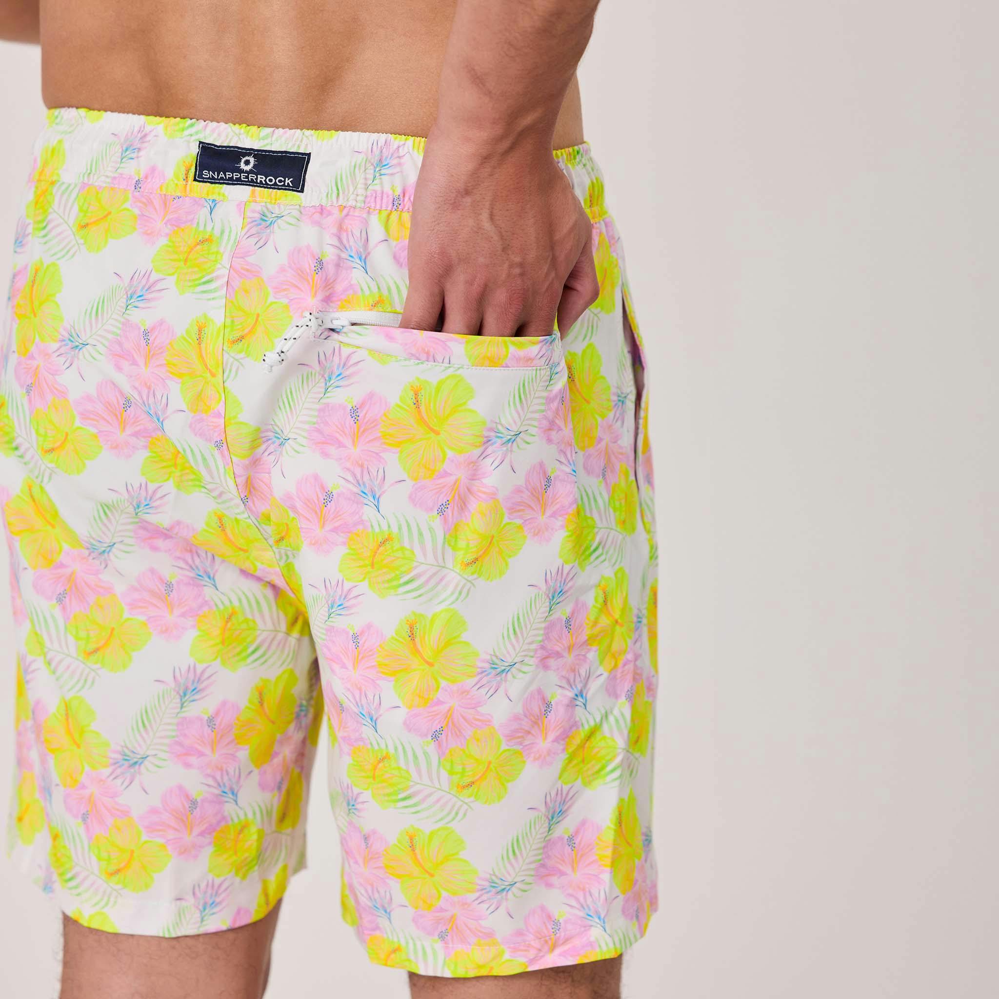 Mens Aloha Vacay Recycled Swim Short