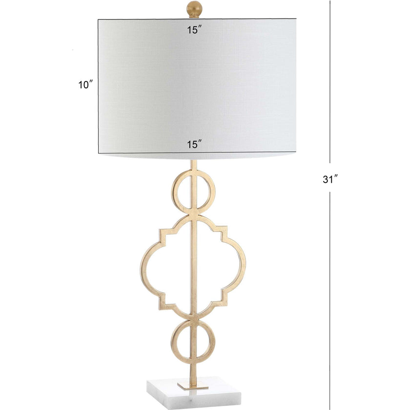 July 31" Modern Contemporary Metal LED Table Lamp