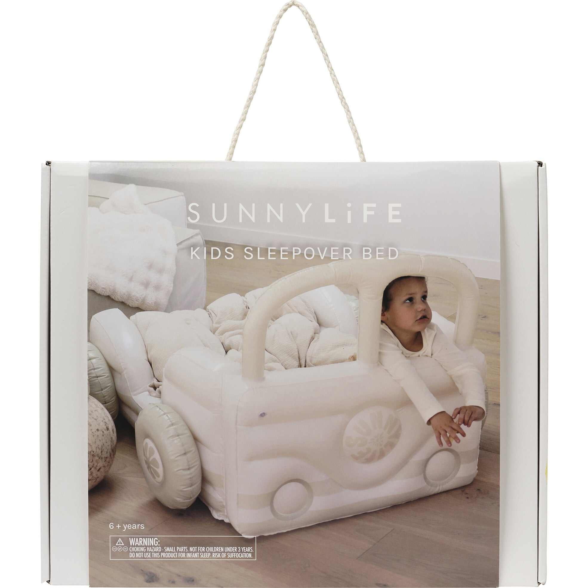 Kids Sleepover Bed: Summer Van Sand